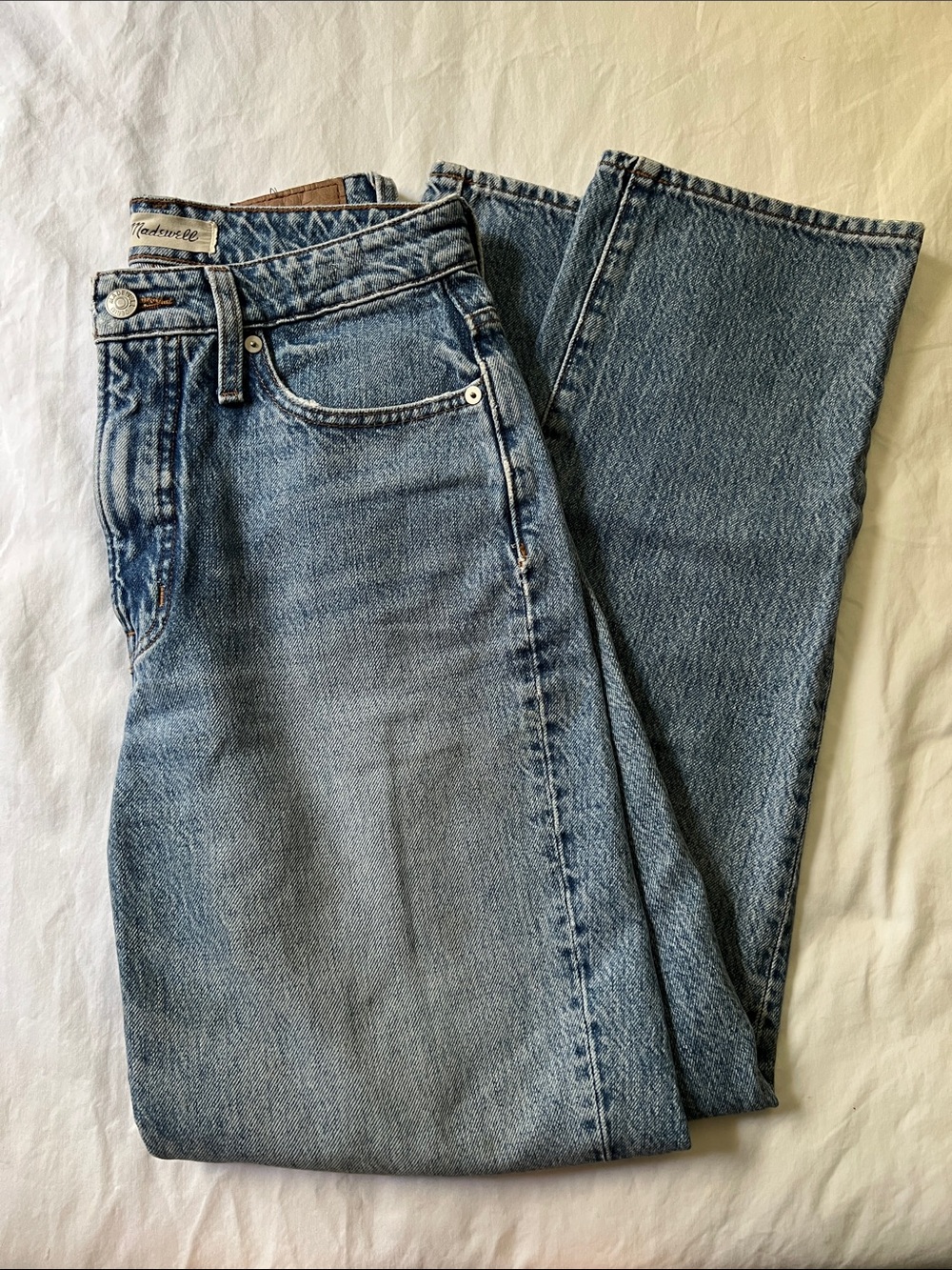 Madewell Light Blue Curvy Perfect Vintage Straight Jeans